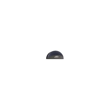 Lampada a parete arnot ip54 1x6w led 415lm 4000k l.16,5xw.8xh.8xh.8,5cm alluminio+vetro antracite