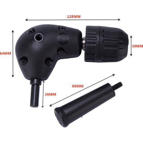 Accessori per utensili elettrici Punta per trapano elettrico con testa ad angolo retto da 90 gradi adatta per utensili con punte per trapano elettrico (1/3)