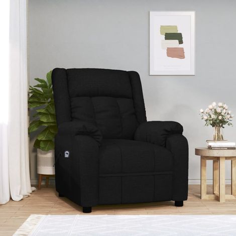 Relaxsessel Elektrisch Schwarz Stoff