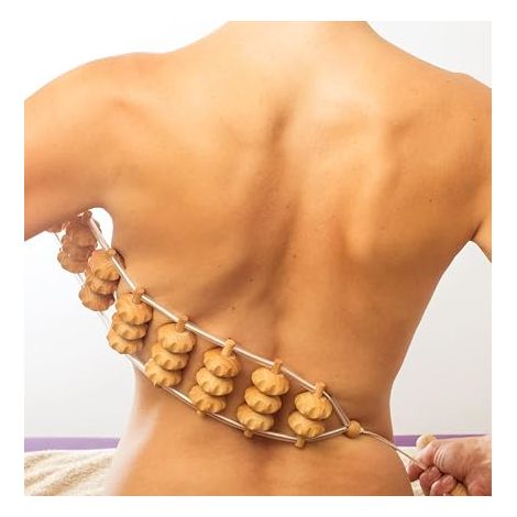 Filiyano-Appareil de massage pour les muscles du dos, rouleau de massage en bois, 120 cm (surface de massage de 40 x 7 cm) (1/5)