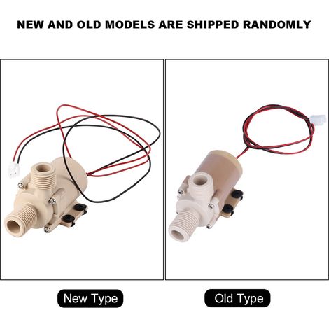 Bomba de circulación sin escobillas de 12 V CC para uso subacuático con bajo nivel de ruido (altura de impulsión de 3 m, 6,5 l/min, 1/2 pulgada, 100 °C) (1/5)