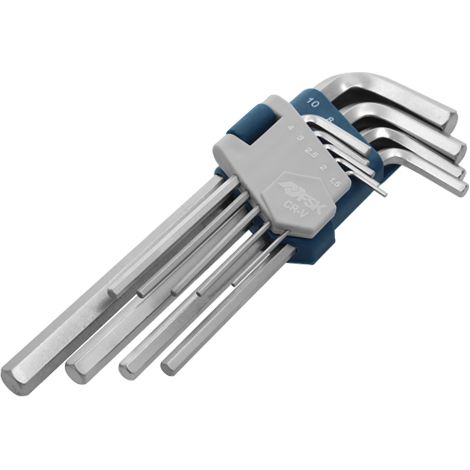 Juego de Llaves Allen Ferrestock 1,5 - 2 - 2,5 - 3 - 4 - 5 - 6 - 8 - 10 mm 9 pcs