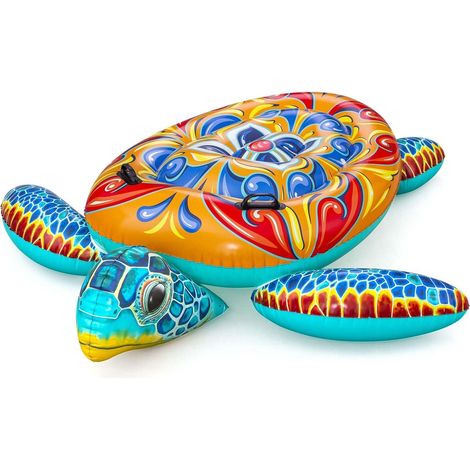 Colchon inflable de natacion tortuga 186 x 168 cm bestway 41523