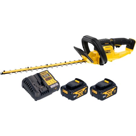 Cortasetos a batería Dewalt DCMHT 563 M2, 18 V, 55 cm + 2 baterías de 4,0 Ah + cargador