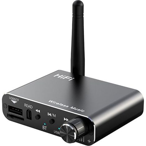 Transmetteur-Récepteur Audio 5.4, Prise AUX 3,5 mm pour RCA, USB, Disque U, Adaptateur de Musique Stéréo HIFI, Décodage DSP