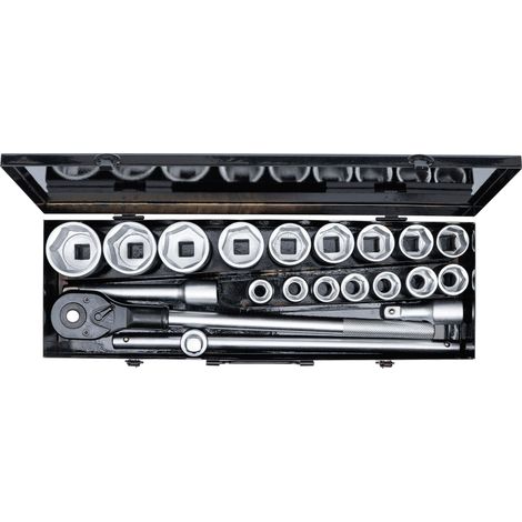 Steckschlüssel-Satz  Antrieb 20 mm (3/4")  SW 19 - 50 mm  20-tlg. (1/4)