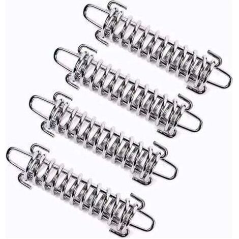 4-teiliges Sonnensegel-Federset, Sonnensegel-Spannfeder, Spannfeder für Sonnensegel, Spannfeder für Campingzelte, Stahl-Zeltfeder-Seilschnalle (1/2)