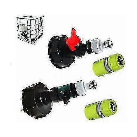Robinet avec adaptateur S60x6 et vanne en Y de 3/4 pouce (raccord tiers) (1/4)