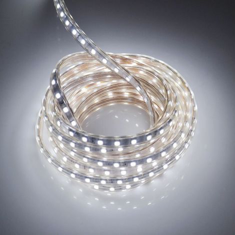 Ruban LED 2 Metres avec Interrupteur IP65 étanche Bande LED, 220V Bandeau LED, Blanc Froid (1/5)