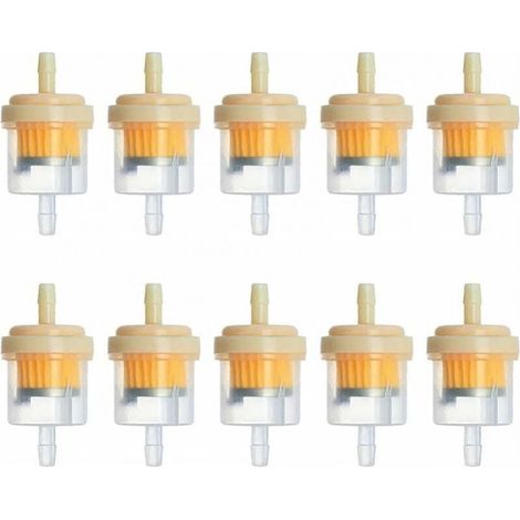 10pcs Magnetic Cartridge Filter,Used to Remove Impurities in Gasoline,Fast Fuel Gasoline Filter Fits Motorcycles Lawn Mowers Lawn Tractors (1/5)