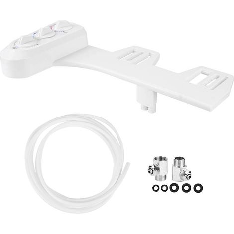 3/8-Zoll-Gewinde, Bidet-Aufsatz, Warm- und Kaltwasser, Doppeldüse, WC-Bidet-Sprühgerät, EU-Standard (1/5)
