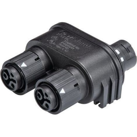 Wieland Electric 46.030.1253.1 Rundstecker Verteiler  Gesamtpolzahl: 2 + PE Serie (Rundsteckverbinde