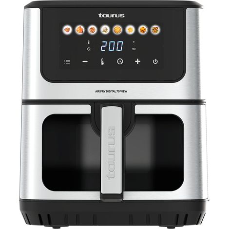 PAE FREIDORA DE AIRE TAURUS DIGITAL 7S VIEW 6.5L 1600W