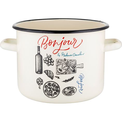 Maceta esmaltada Emalia Polska Pleszew Bonjour de Mateusz Gessler 20 cm 4,8 l (1/4)