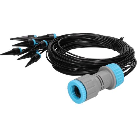 Système d'irrigation goutte à goutte avec 10 goutteurs, dispositif d'arrosage automatique pour fleurs, idéal pour le jardinage et l'agriculture. (1/5)