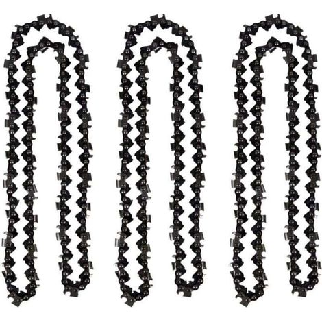 Lot de 3 Chaîne de tronçonneuse de 50 cm 0.325" 1,5 mm 76 maillons d'entraînement - compatible avec Timberpro 62CC, Hyundai et autres TRIMEC (1/4)