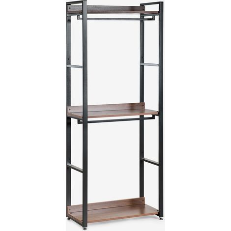 SKLUM Offener Schrank aus Stahl und Holz Ariaster Schwarz                                  