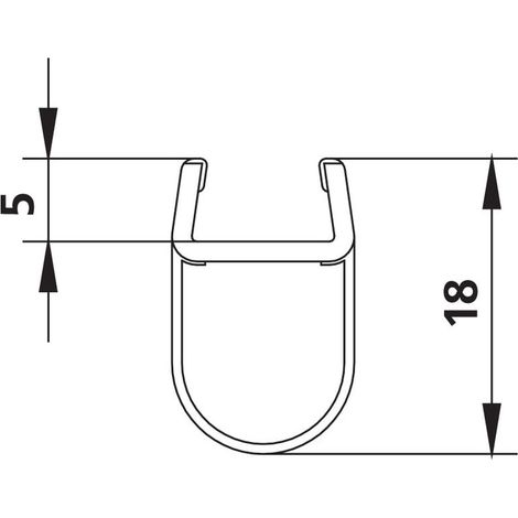 Kermi Glasabdichtung senkrecht x1, 1646, 2000mm, passend bis Serienhöhe 2200mm, 6031695