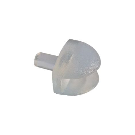 8 PEZZI - SUPPORTO REGGIPIANO IN PLASTICA TRASPARENTE PER CRISTALLI Ø5MM - CON SISTEMA ANTIRIBALTAMENTO