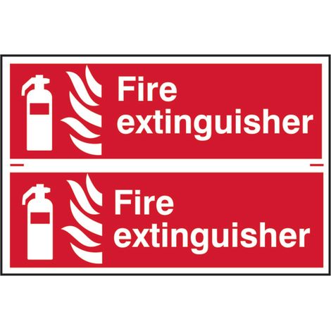 Scan Fire Extinguisher - PVC 300 x 100mm