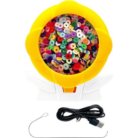 Tourne Perles Électrique - Outil Automatique Électrique pour Fabrication de Bracelets,Fournitures De Création De Bijoux pour Adolescents Filles Garçons Femmes Hommes Amis Famille Adultes (1/5)