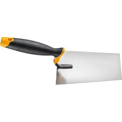 HARDY 2k Cazzuola Angolare per Muratura Acciaio Inossidabile  28  Serie Malta Spalmabile Muratura Intonacatura Manico in Legno Massello Luce Comoda 16x11 cm