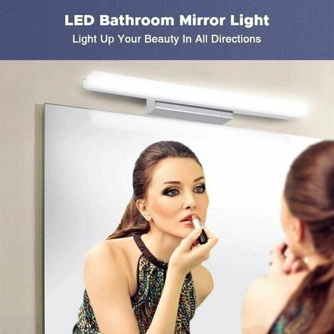 40 cm LED-Spiegelleuchte, Badezimmer-Wandleuchte 700 lm 8 W 6000 K Spiegellampe für Badezimmer, IP44 LED-Spiegelleuchte, moderne neutralweiße LED-Badezimmerleuchte (ohne Schalter) (1/4)