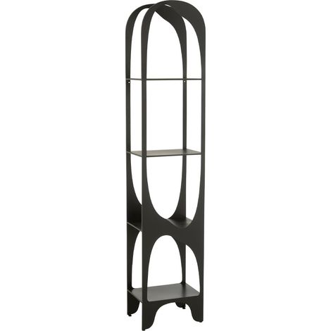 Étagère Design en Métal "Var" 200cm Noir (1/5)
