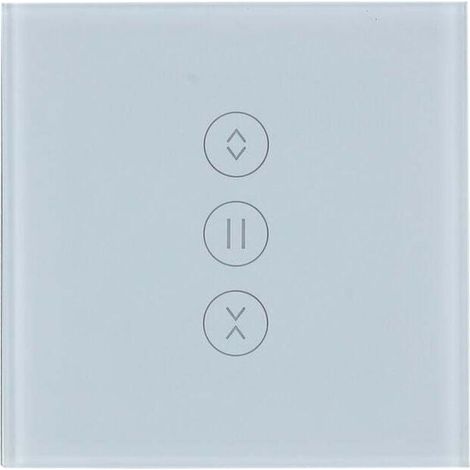WiFi Interrupteur Volet Roulant Interrupteur Mural de Rideau Compatible avec Alexa et Google Home【Besoin d'une Ligne Neutre】 (1/4)