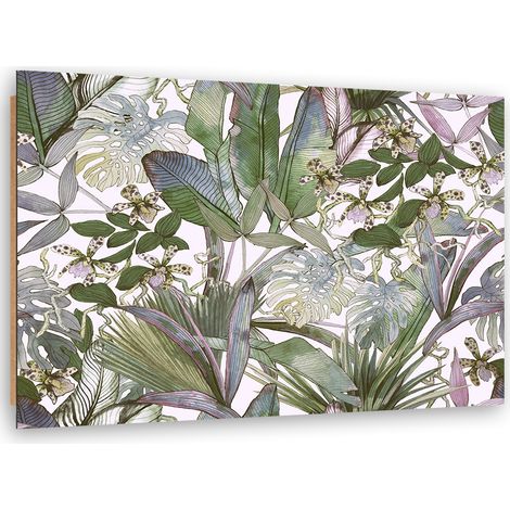 Quadro deco panel, Foglie tropicali di Monster - 100x70 (1/5)