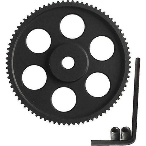 2GT 80-Zähne-Synchronriemenscheiben-Kit, Zahnriemenscheibenbohrung 5 mm, 2MGT-Synchronriemen für Voron 2.4 3D-Druckerteile, Schwarz (1/5)