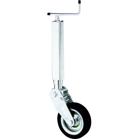 Imline – Roue jockey renforcée 70 mm – Charge max 900 kg – Galet acier 250 mm x 85 mm – Fixation adaptable à souder ou avec brides (1/2)