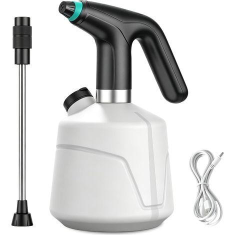 Pulvérisateur Électrique 2L Arrosoir Électrique Rechargeable, Pulvérisateur À Batterie Pulvérisateur À Pression Pulvérisateur De Jardin avec Buse Réglable, Rallonge, Für Maison Jardinage (1/5)