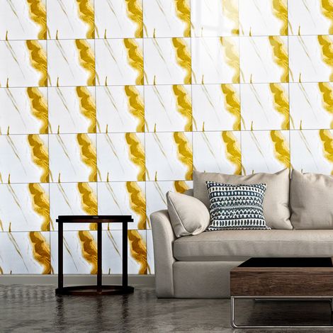 10pcs Peel and Stick Marble Wall Sticker (1/5)