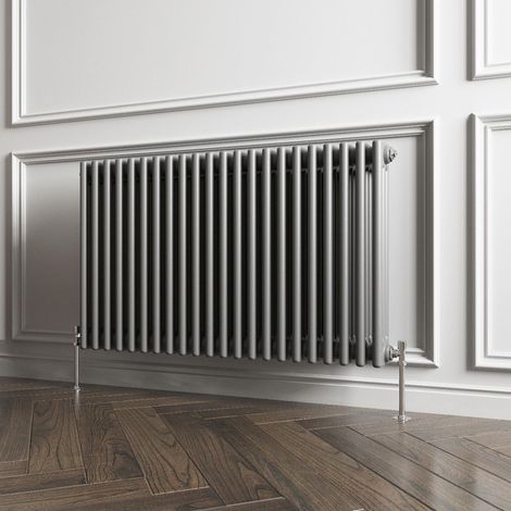 Biubiubath Traditional Cast Iron Style Radiator Horizontal 3 Column Anthracite 600x1010mm