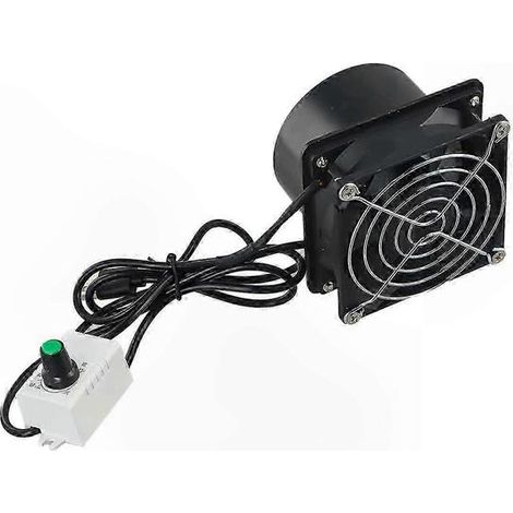 Ventilateur à vitesse réglable alimenté par USB pour l'extraction de fumée et de vapeurs, compatible avec les conduits d'évacuation. (1/5)
