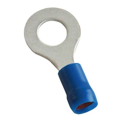 Cosses à œillet MECATRACTION, Isolé, Bleu, 2,5mm², M6, 12.5mm, série 51000