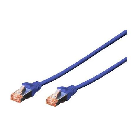 Digitus DK-1644-020/B RJ45 Câble réseau, câble patch CAT 6 S/FTP 2.00 m bleu sans halogène, torsadé (1/3)