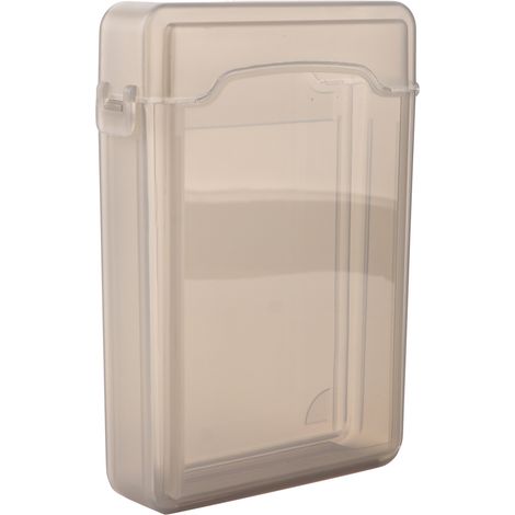 Boîtier de Protection Antichoc 3,5 Pouces pour Disque Dur HDD SSD, Antistatique, Antidérapant, Gris (1/4)