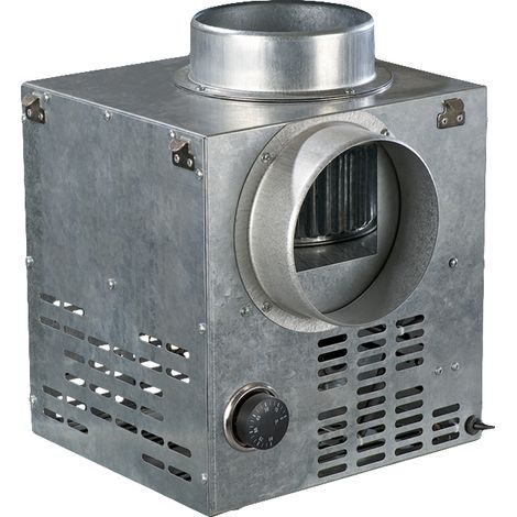 Récupérateur de chaleur pour cheminée KAM160ST – Caisson de distribution d'air chaud – Enveloppe acier galva – Isolation laine de verre – Température 0° à 150° – Econoprime