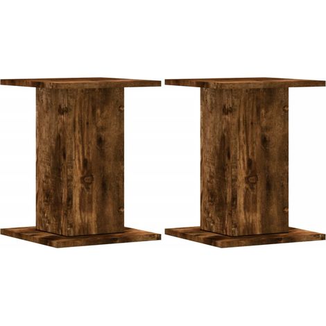 Supports de haut-parleurs 2 pcs chêne fumé bois d'ingénierie CFW22715 (1/5)