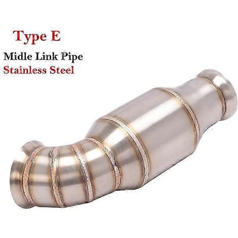 Sistema De Escape Para Motocicleta, Silenciador De Enlace Medio Delantero De Aleacin De Titanio Modificado Para Duke Ktm 125, 250, 390, Rc390, Rc250,( Type E) (1/5)