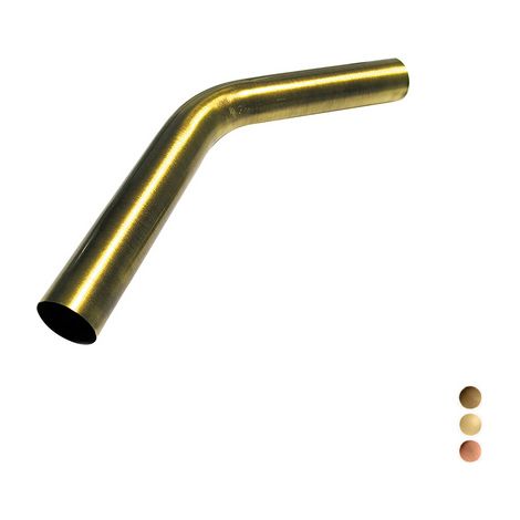CANOTTO CON CURVA 45° D. 30 x 280 Bronzato