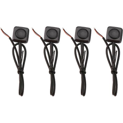 Lot de 4 interrupteurs momentanés à bouton-poussoir marche/arrêt 12 V/24 V, montage en surface. (1/5)