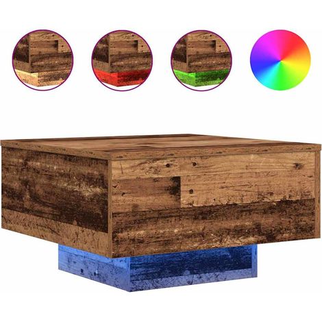 Maison Exclusive - Couchtisch Altholz 55 x 55 x 31 cm Holzwerksto