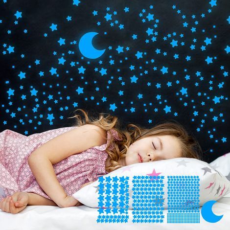 Étoiles Phosphorescentes Lumineux, 455 Autocollants Fluorescent, Stickers Phosphorescents de Plafond Muraux Décoration (1/5)