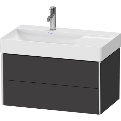 Duravit XSquare Meuble sous-lavabo suspendu, 2 tiroirs, vasque à
