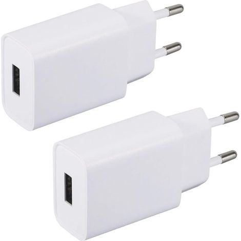 2 cargadores USB de 5V 2A，adaptadores de corriente，adecuados para iPhone，lectores electrónicos，altavoces Bluetooth e iluminación LED