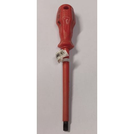 PROMAX - GIRAVITE PROFESSIONALE PER ELETTRICISTA - PER VITI A TESTA PIATTA 6,5x150MM - LAMA ISOLATA E MANICO ROSSO ERGONOMICO IN PVC