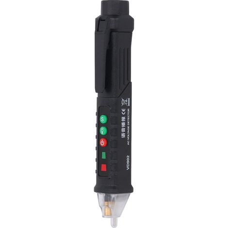 Détecteur de tension alternative sans contact, testeur de fil électrique sous tension et neutre, format de poche, détecteur de points de coupure pour la diffusion vocale (1/5)